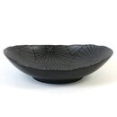 Ovale Schale mit Schirmmuster 16 x 14 cm