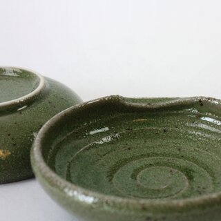 Kleiner Teller 2er Set gr�n 8,4 cm