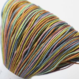 Garn f�r Sashiko, mehrfarbig bunt ged�mpfte Farben 100 m