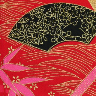 Happi Bambus rot, 88 cm lang, Kimonojacke