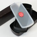 Lunchbox, Bentobox zweistöckig Korbgeflecht