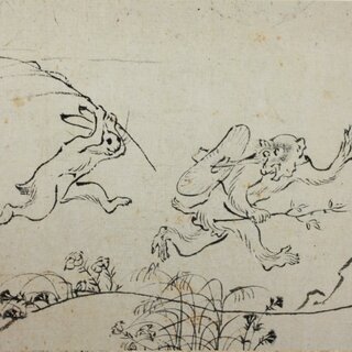 Postkartenset, 4er Set Chojujinbutsu Giga