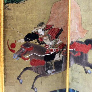 Stellwand Schlacht von Ichinotani (Land) 22 x 48 cm