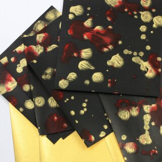 Double Color metallic schwarz-gold 17 x 17 cm