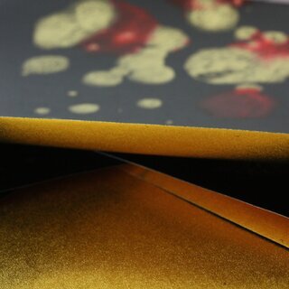Double Color metallic schwarz-gold 17 x 17 cm