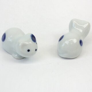Essst�bchenablagen 2er Set Hundchen blau