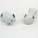 Essstäbchenablagen 2er Set Hundchen blau