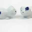 Essstäbchenablagen 2er Set Hundchen blau