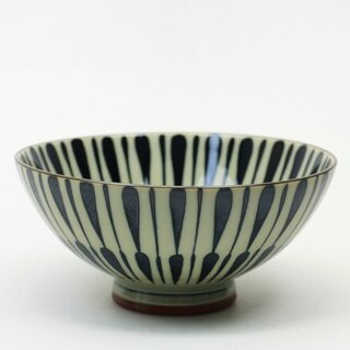 Reisschale mit Doppelstreifen gro�, 12,5 cm �