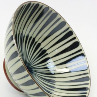 Reisschale mit Doppelstreifen gro�, 12,5 cm �