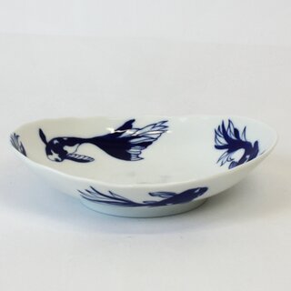 Ovale Schale Goldfische 16 x 14 cm