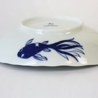 Ovale Schale Goldfische 16 x 14 cm