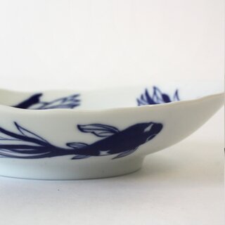 Ovale Schale Goldfische 16 x 14 cm