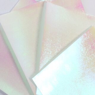 Origamipapier Aurora Pearl 15 cm wei�, 4 Blatt in 1 Farbe
