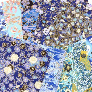 Ehime Washi Aizome 15 cm, 20 Blatt