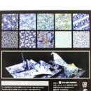 Ehime Washi Aizome 15 cm, 10 Blatt