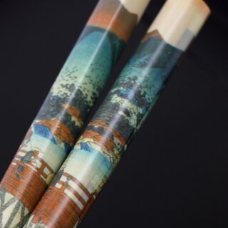 Essst�bchenset  Ukiyoe, 5 Paare mit klassischen Motiven