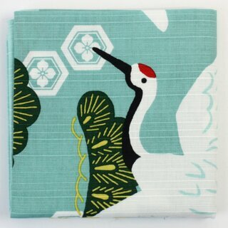 Furoshiki Kraniche im Flug zur Feier, 50 x 50 cm