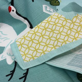 Furoshiki Kraniche im Flug zur Feier, 50 x 50 cm
