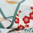 Furoshiki Grüner Fuji mit Pflaumenblüten 50 x 50 cm
