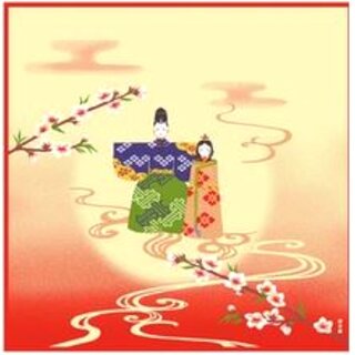 Furoshiki Hinamatsuri 50 x 50 cm