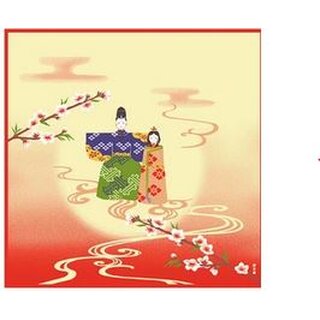 Taschentuch Hinamatsuri 50 x 50 cm