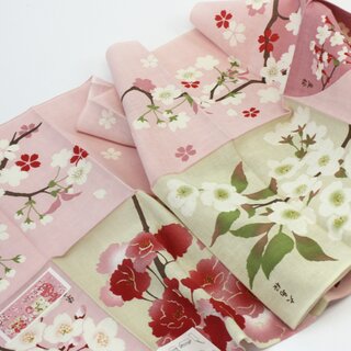 Tenugui IroIro Sakura - Kirschbl�tenvariationen 90 x 34 cm