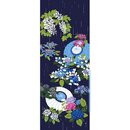 Tenugui Hortensien & Schirme 90 x 34 cm