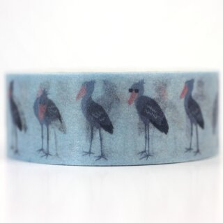 Washitape Schuhschnabelstorch , 1,5 cm x 5 m