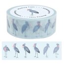 Washitape Schuhschnabelstorch , 1,5 cm x 5 m