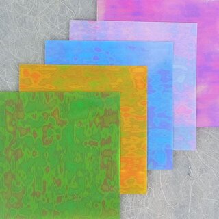 Origamipapier Aurora Shine 10 x 10 cm, 7 Blatt