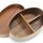 Lunchbox Wappa Bento Holz dunkel, 180 x 120 x 57 mm