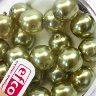 Runde Perlen 8 mm goldfarben, 20 St�ck