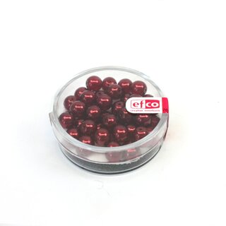 Runde Perlen rot, 6 mm, 40 St�ck