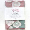Furoshiki Pflaumenbl�ten zartrosa/mint 100 x 100 cm