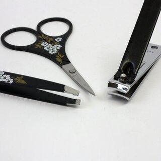 Manik�reset Hana schwarz, 3tlg.