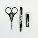 Manik�reset Hana schwarz, 3tlg.