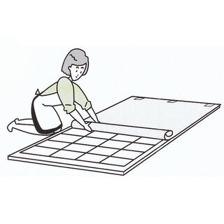 Shoji-Papier Asahipen - Professional - Sasatake (Faserstruktur), 94cm x 720cm