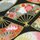 B4 Washi Mix 360 x 255 mm, 10 Blatt in 5 Mustern rot & blau