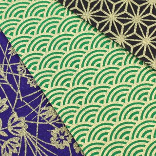 B4 Kinran Washi 360 x 255 mm, 10 Blatt in 5 Mustern