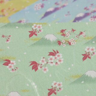 A4 Washi Fuji & Kirschbl�ten 21 x 29,7 cm, 12 Blatt