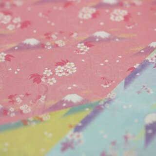 A4 Washi Fuji & Kirschbl�ten 21 x 29,7 cm, 12 Blatt