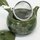 Grünteekanne, Kyusu Sakura grün 360 ml, herausnehmbares Sieb mit Griff