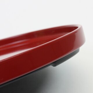 Ovales Tablett, rot, 30,2 x 15,9 cm