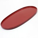 Ovales Tablett, rot, 30,2 x 15,9 cm
