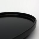 Ovales Tablett, schwarz, 30,2 x 15,9 cm