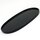 Ovales Tablett, schwarz, 30,2 x 15,9 cm