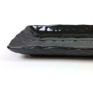 Lange Platte schwarz 25,6 x 8,5 cm