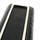 Lange Platte schwarz 25,6 x 8,5 cm
