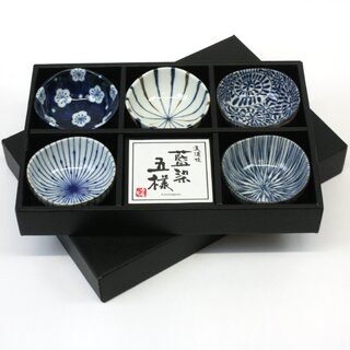 Kleine Sch�lchen Aizome goyo, 5er Set, 9 cm �
